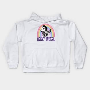 Heavy metal unicorn Kids Hoodie